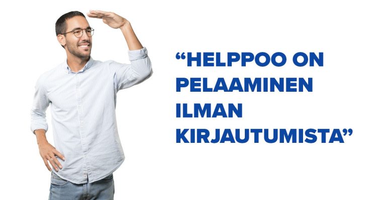 Pelaaminen ilman kirjautumista on helppoa